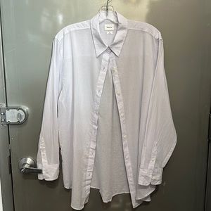 Aritzia Wilfred Free Sail Shirt Ice Lavender M NWT